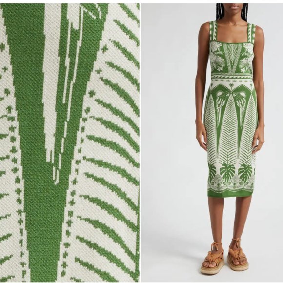 FARM RIO MCCAW JACQUARD SWEATER DRESS sz XXS - Picture 5 of 5